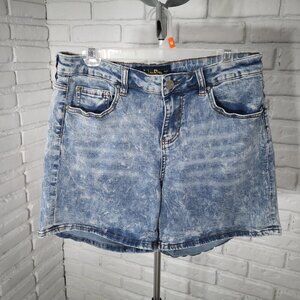 Indigo Rein Ladies Size 15 (Waist 31) Acid Washed Jean Shorts